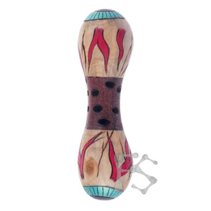 FIDGETSTYX • EYEZ B ROLLIN • WEIGHTED • Knuckle Roller • Banksia Pod & Pine • Lacquer Finish