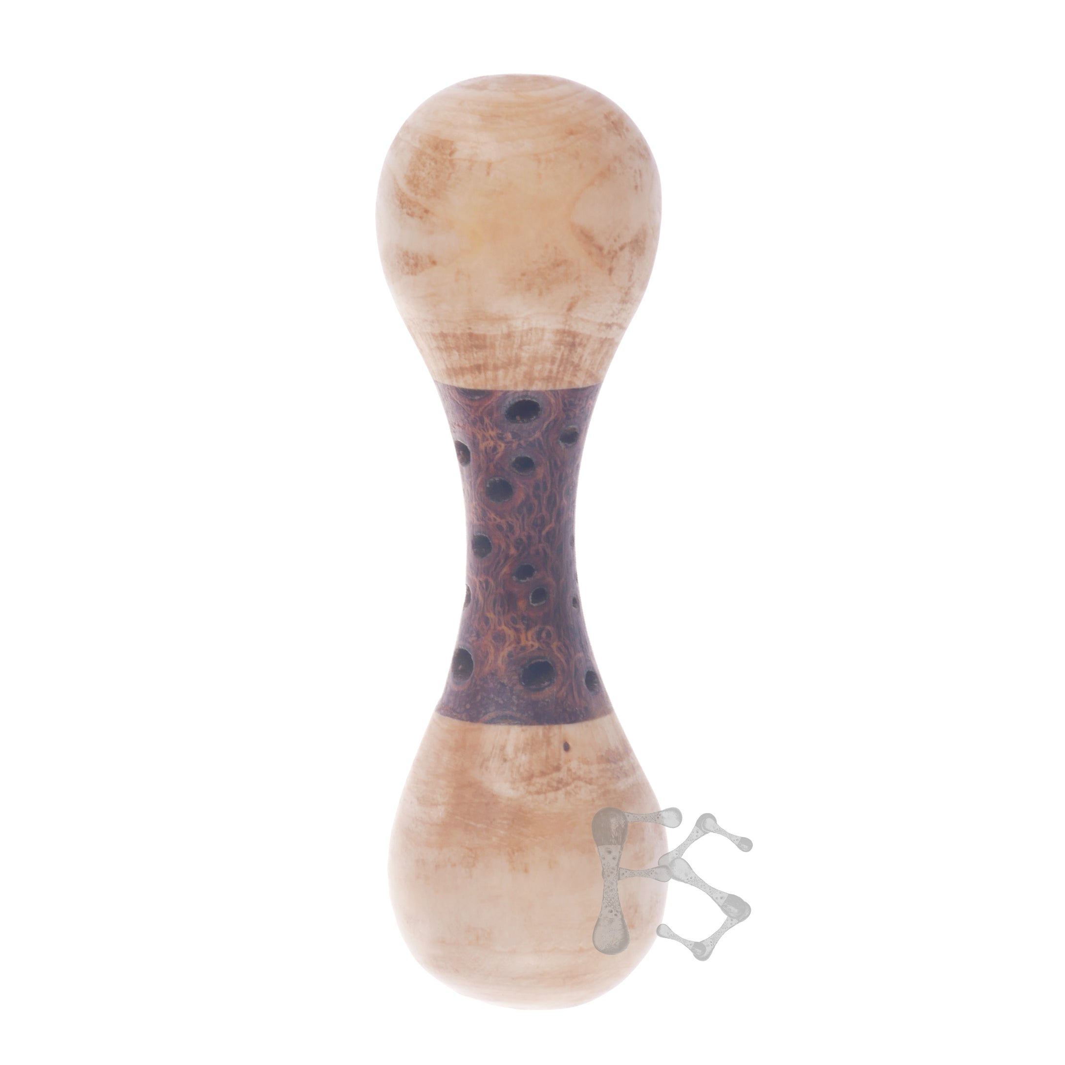 FIDGETSTYX • ARCHIVES • ELITE Knuckle Roller • Banksia Pod w/ Pine wood ends • Lacquer Finish