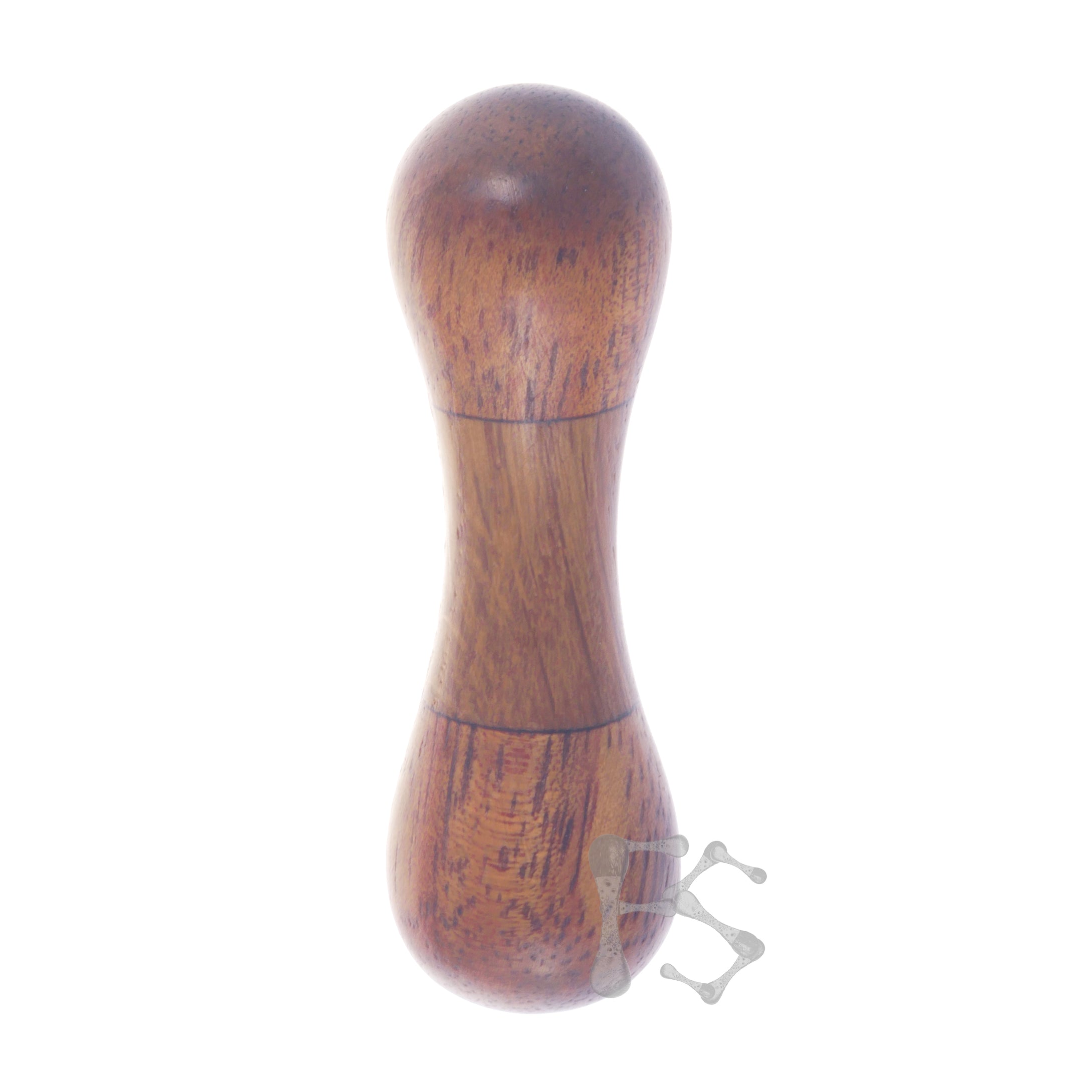 FIDGETSTYX • ARCHIVES • HVY ELITE MINI Knuckle Roller • Oak w/ Koa ends • SS Ball Weights • 13 grams • 1/1 ORIGINAL
