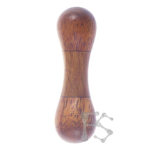 FIDGETSTYX • ARCHIVES • HVY ELITE MINI Knuckle Roller • Oak w/ Koa ends • SS Ball Weights • 13 grams • 1/1 ORIGINAL