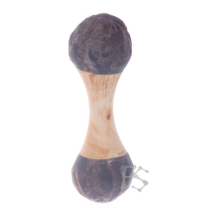 FIDGETSTYX • Rattle Roller • Knuckle Roller & Mini Rattle Hybrid • Pine w Kukui Nut Ends • Oil Finish
