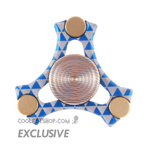 NTO Ternion Da Kula Edition Blue Aluminum Frame • Brass Weights • Mokume Buttons