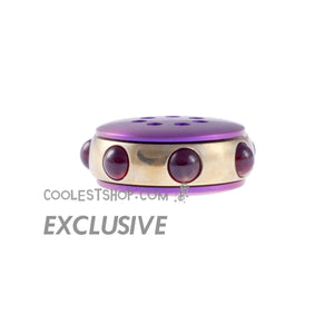 Nils Kohring • "7" Spinner • Nickel Silver body • Red Rubies • Purple anodized Titanium buttons • Prince tribute
