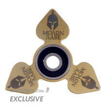 Steampunk Spinners •Molon Labe Devil's Spade• Brass • LTD • Custom Engraved Buttons • 608