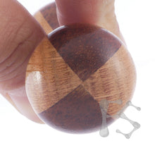 FIDGETSTYX • 4.0 • HVY WEIGHT Knuckle Roller • JUMBO • Oak & Koa • Lacquer Finish