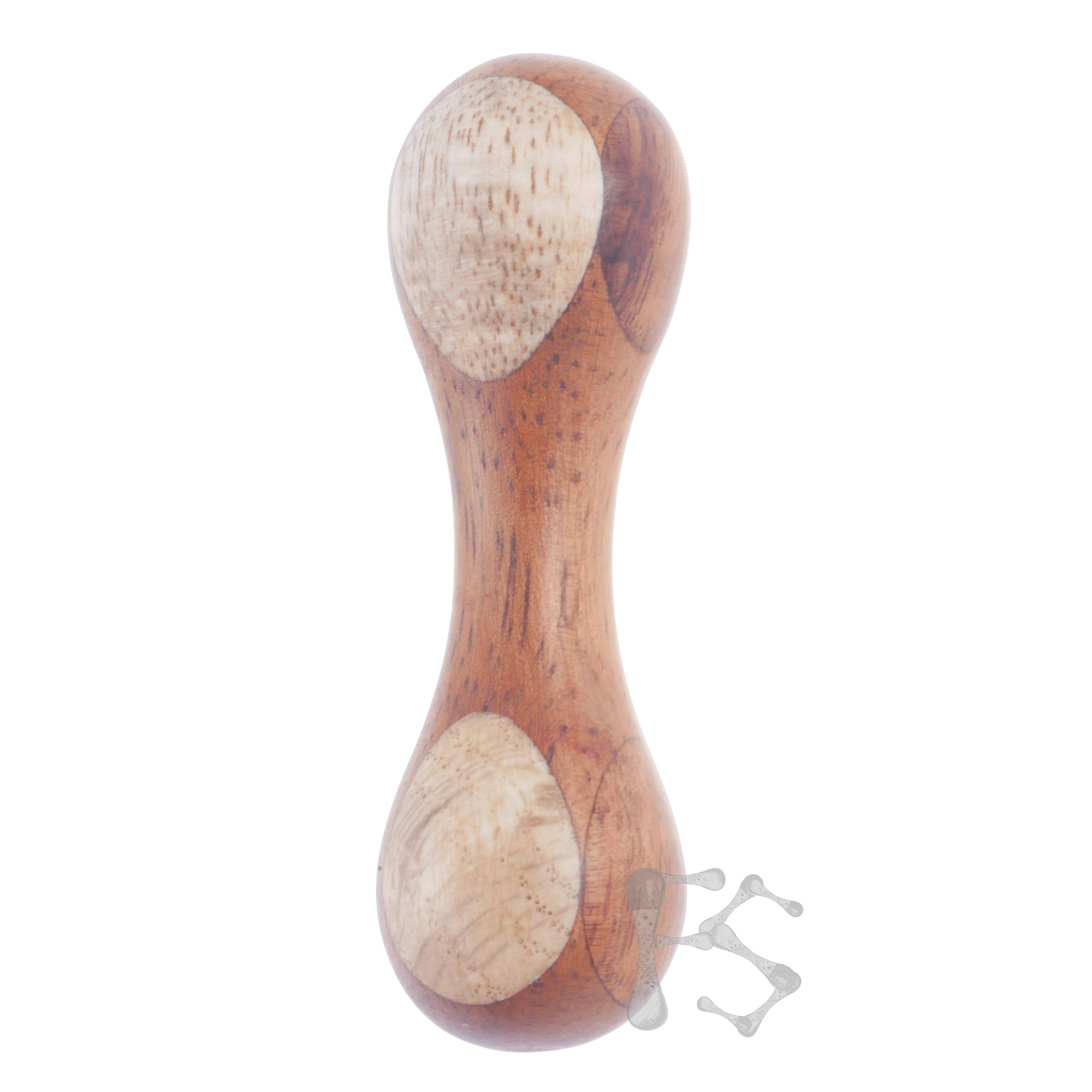 FIDGETSTYX • 4.0 • HVY WEIGHT PRIMO Knuckle Roller • Koa Core w/ Mango & Bottle Brush • Lacquer Finish