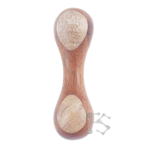 FIDGETSTYX • 4.0 • HVY WEIGHT PRIMO Knuckle Roller • Koa Core w/ Mango & Bottle Brush • Lacquer Finish