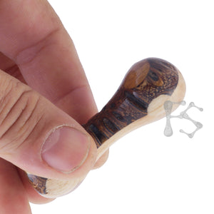 FIDGETSTYX • 4.0 • HVY WEIGHT MINI Knuckle Roller • Oak + Banksia Tree Pod + Koa + • Lacquer Finish