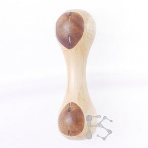 FIDGETSTYX • 4.0 • HVY WEIGHT Knuckle Roller • Oak + Mango + Koa • Lacquer Finish