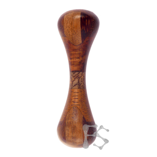 FIDGETSTYX • ARCHIVES • ELITE Knuckle Roller • MINI • Uber Inlay Wood shaft w/ Uber inlay Wood Balls • Lacquer Finish • 1/1 ORIGINAL