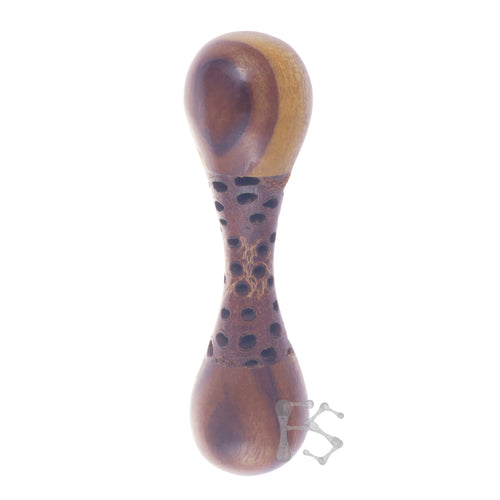 FIDGETSTYX • ARCHIVES • Knuckle Roller JUMBO ELITE• Banksia Pod Shaft w Mango Ends • Long • Lacquer Finish
