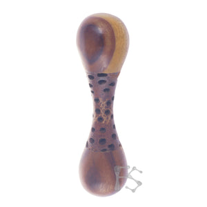 FIDGETSTYX • ARCHIVES • Knuckle Roller JUMBO ELITE• Banksia Pod Shaft w Mango Ends • Long • Lacquer Finish
