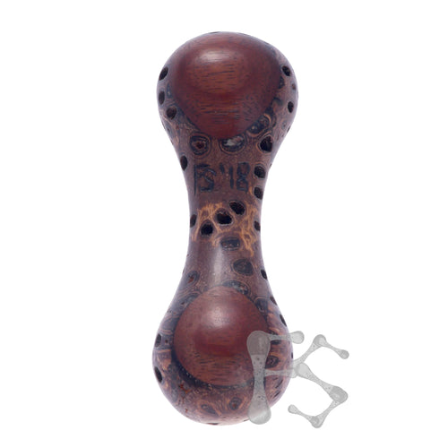 FIDGETSTYX • ELITE • WEIGHTED • Knuckle Roller • Banksia Pod & Mahogany • Lacquer Finish